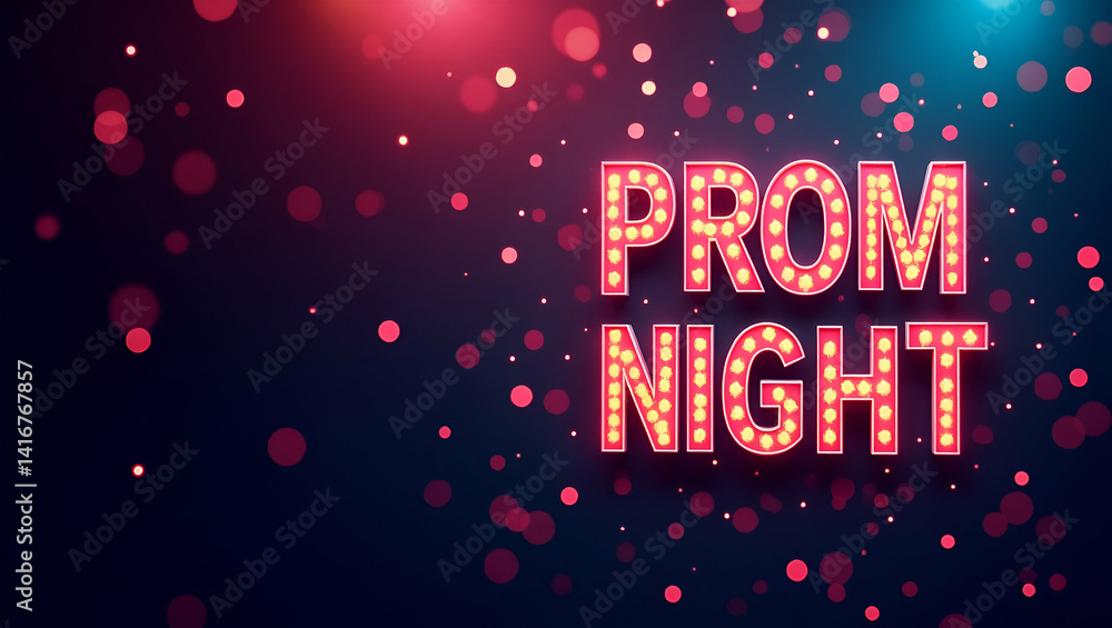 Poster create a compelling prom night event poster with bold typography dynamic graphics and inspirational 
