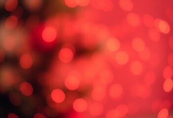 Symmetrical red gold glitter bokeh, soft light holiday background, sparkly background, bright