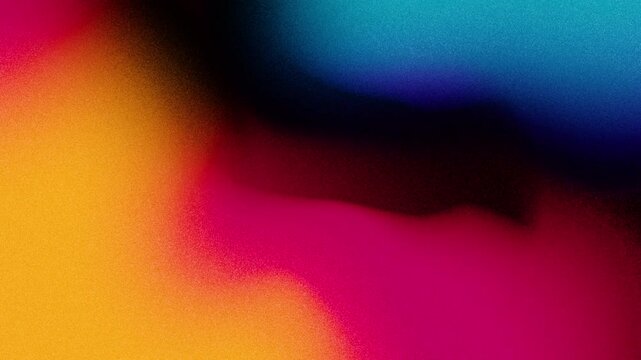 Noise texture animated grainy background, abstract vibrant color gradient wave shape