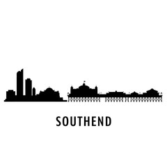 Southend Skyline Vector Landmark England.