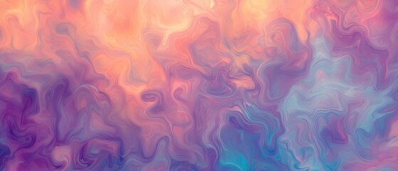 Colorful abstract background with swirls of pink, blue, and purple paint, perfect for artistic design, digital art, and creative projects in various media.