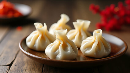Authentic Dragon Boat Festival Rice Dumplings: Masterfully Wrapped with Traditional Fillings - A Cultural Culinary Heritage in Festive Elegance | Stock Photo Concept with Empty Space