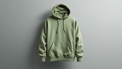 Lime Green Hoodie Mockup Background Simple Apparel Display Product Wallpaper Design