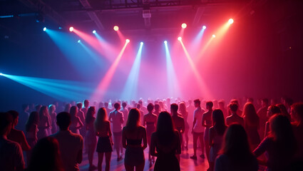 Electrifying Prom Night Music Visuals: Live DJ Sets, Energetic Dance Floors & Dynamic Stage Effects for Upscale Galas - Premium Photo Stock Concept