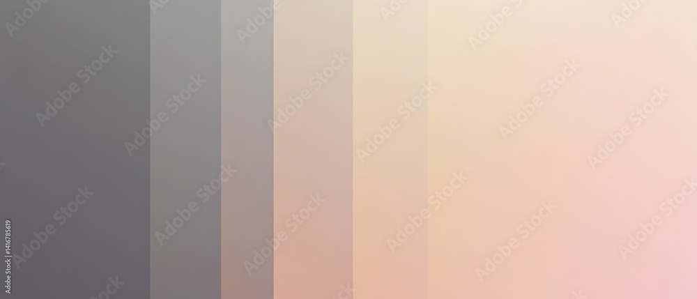 Poster color gradient abstract background with soft hues blending shades of gray and peach for modern desig