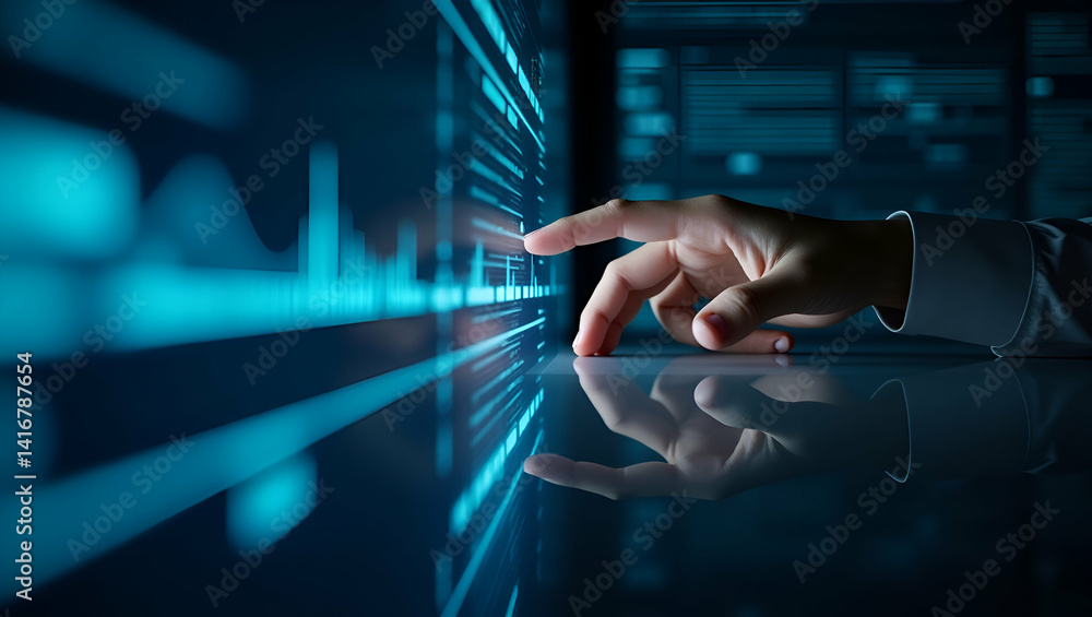 Poster showcase sophisticated images of agentic ai interacting with humans via innovative interfaces and se