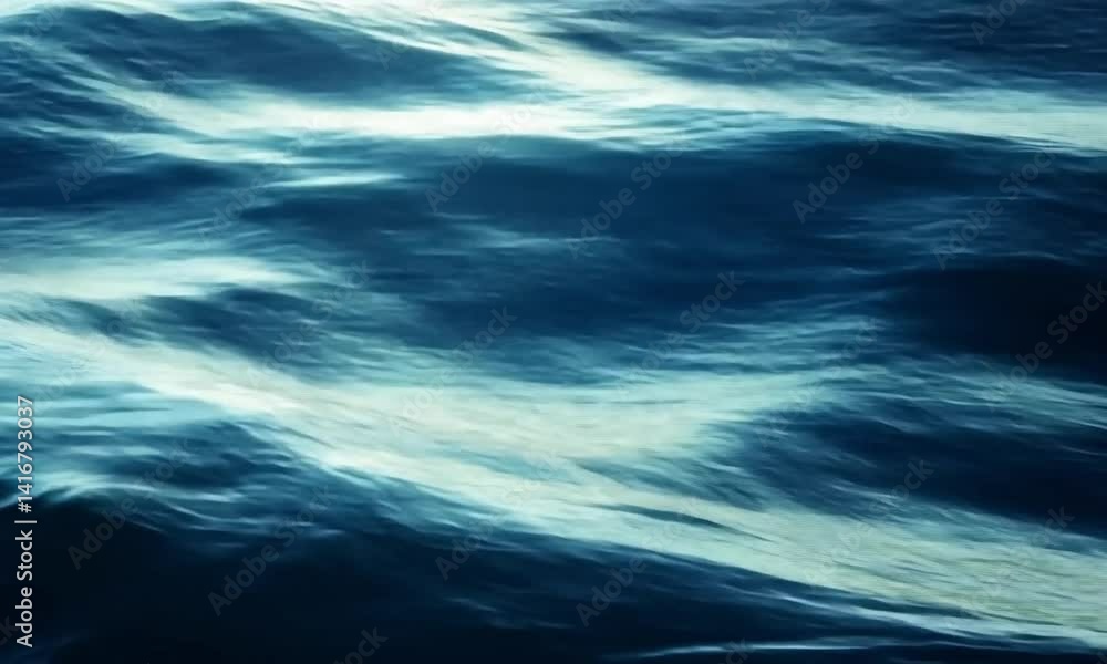 Poster flowing blue gradient animation with atmospheric motion in seamless loop made with generative ai tec
