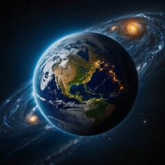 Fototapeta premium Earth on space