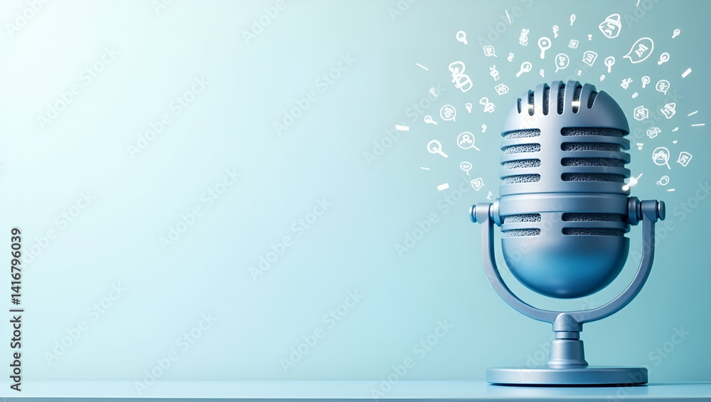 Poster enhancing podcast engagement: comprehensive listener feedback initiatives for insightful reviews and