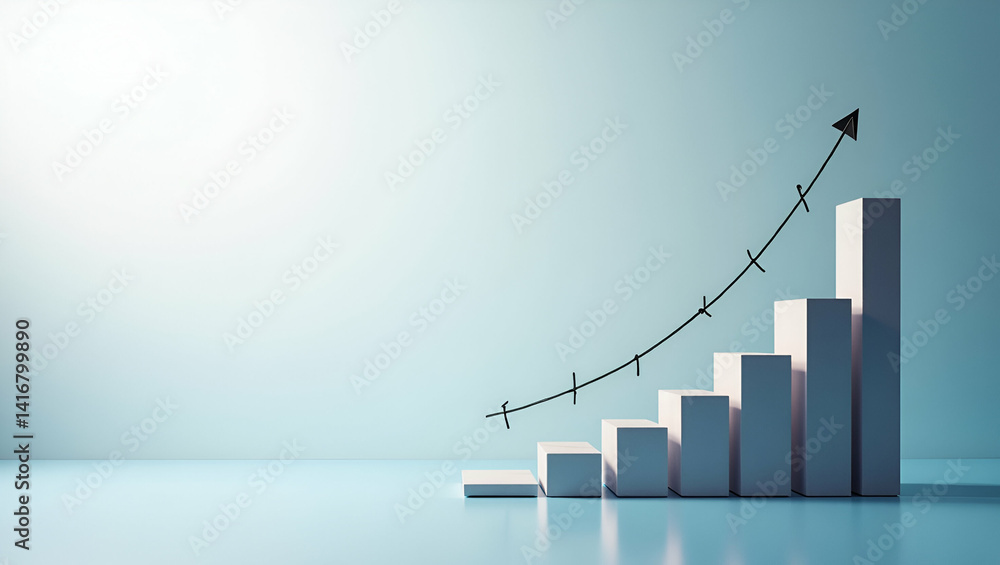 Poster implementing refined mid-year business strategy models: premium photo stock imagery & data-driven an