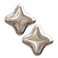 3D Shiny Metalic Stickers 