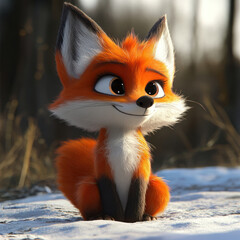 Fototapeta premium red fox vulpes