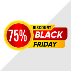 75% Off Promotion Banner - Big Discount Event