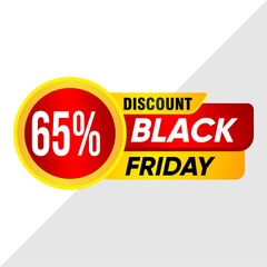 65% Off Sale Banner - Clearance Discount Promo