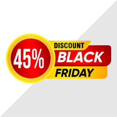45% Off Discount Banner - Super Sale Announcement