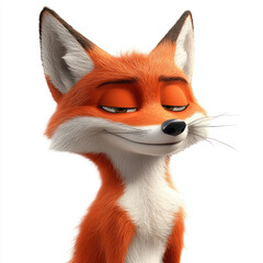 Obraz premium red fox isolated on white