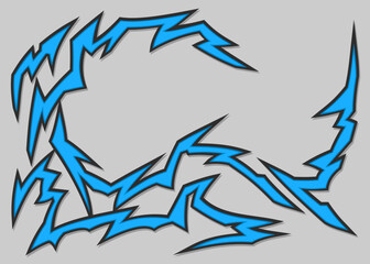 Simple background with lightning effect pattern and with some copy space area