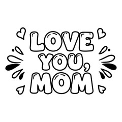 Fototapeta premium Bold, stylized graphic for Mother's Day. Perfect for social media marketing, greeting cards, or digital prints.