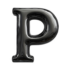 Liquid Metal P 3D Render