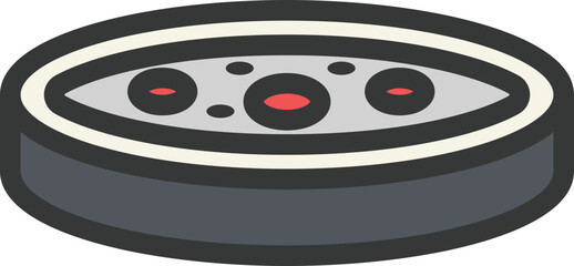 Petri Dish Filled Line Icon