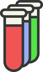 Research Tubes Filled Line Icon