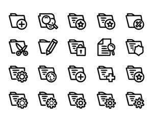 edit icon set