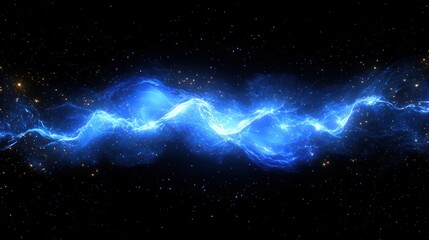 Obraz premium Cosmic energy stream, space background, nebula, science fiction