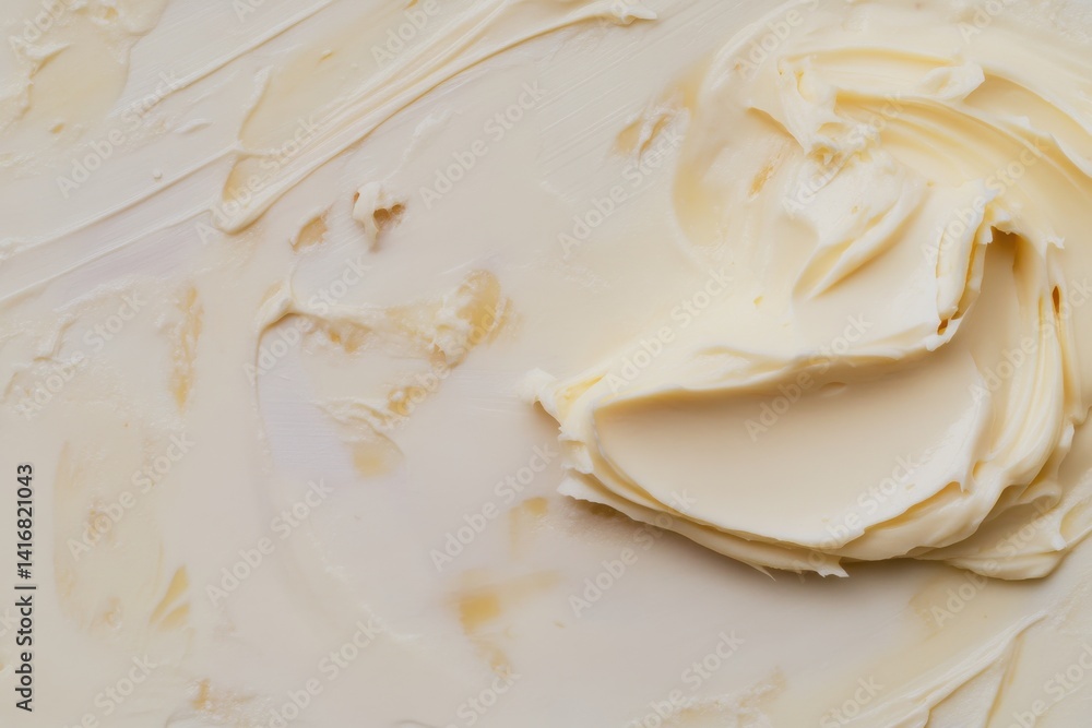 Aufkleber abstract creamy texture with swirls and smooth surface, perfect for culinary concepts and spreads, a