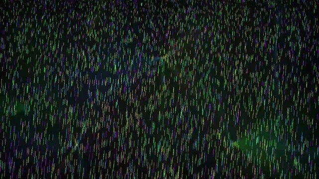 abstract blue background with binary code with alpha motion graphic animation on isolated social media black background.4K footage video effect template.