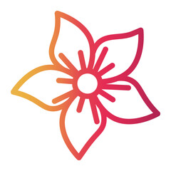 jasmine Line Gradient Icon