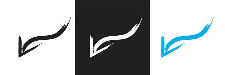 Creative arrows in grunge style .Vector for websites, mobile interfaces, presentations, banner, visual branding etc. Vector illustration. isolated on white and black background. EPS 10