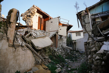 Damaged building in Antakya, Hatay after 6 February 2023 Earthquakes