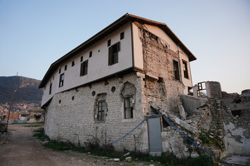 Damaged building in Antakya, Hatay after 6 February 2023 Earthquakes