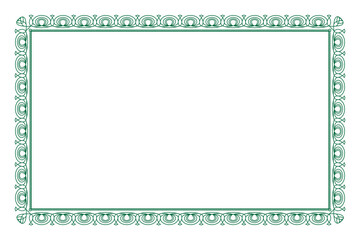 simple border design for illustration board vector