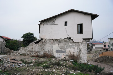 Damaged building in Antakya, Hatay after 6 February 2023 Earthquakes