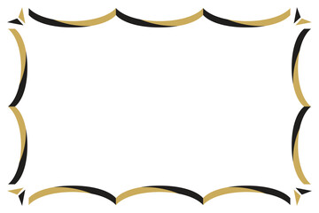 simple border design for illustration board vector