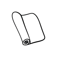 roll icon vector isolated on white background. roll sign.