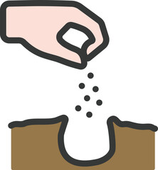 Plant Seeds Filled Line Icon
