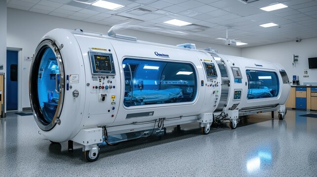 Medical hyperbaric chambers in a modern facility