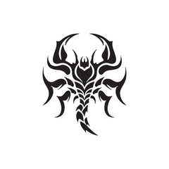 scorpion silhouette vector