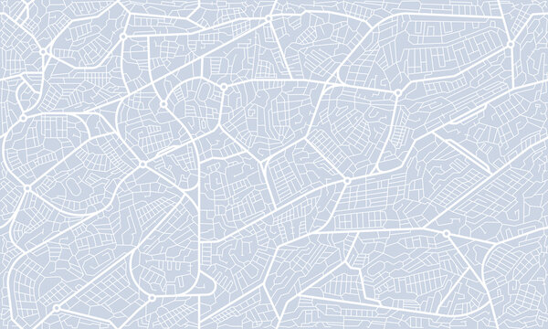 City map seamless pattern, town plan with streets and roads, vector background. City map pattern or abstract urban cartography background with road and street crossroad lines grid in top view