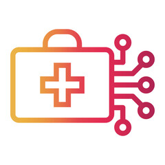 Obraz premium ai Line Gradient Icon