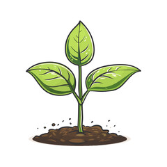 Vibrant Green Seedling Sprouting from Rich Soil A Symbol of New Growth and Life