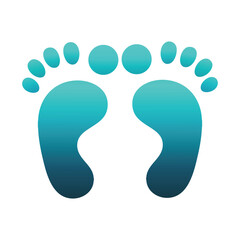 Baby Footprints Vector Graphic Download for Pediatric Medical Care