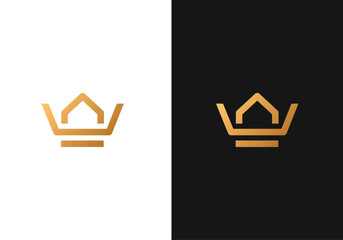 home crown luxury logo design