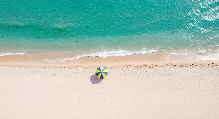 heart on the beach drone view