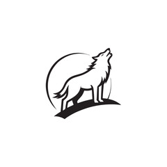 wolf logo vector illustration