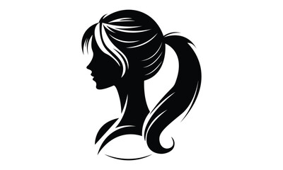 Beauty Girl Icon Symbol Vector Art