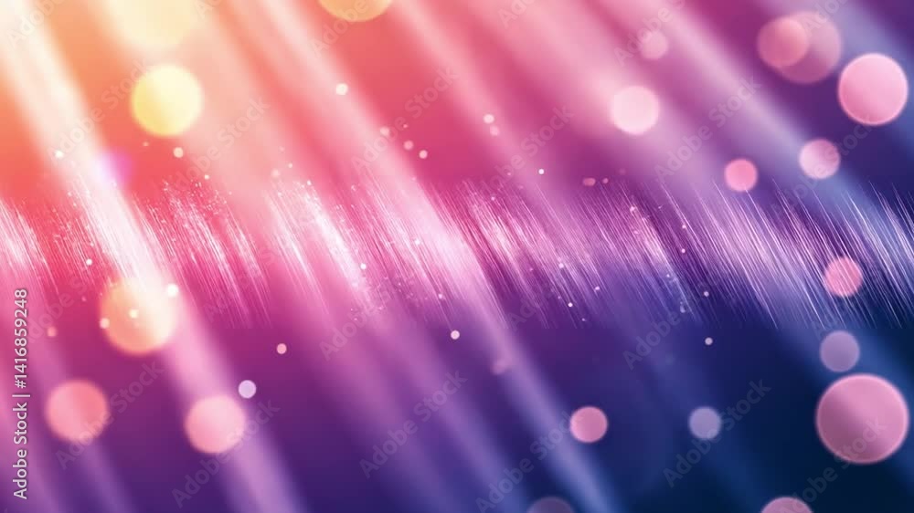 Poster colorful abstract background with vibrant light streaks and bokeh effects, creating dynamic and ener