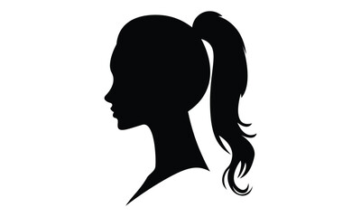 girl Silhouette Vector Design